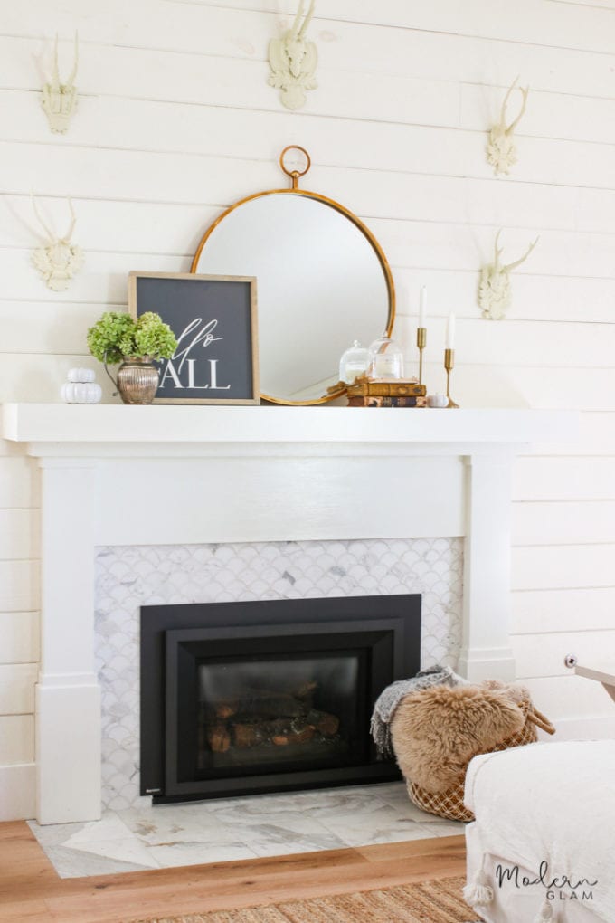 modern fall mantel ideas