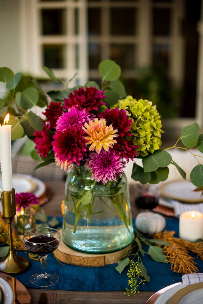 fall floral centerpiece