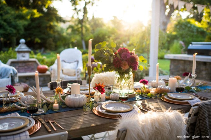 fall table setting ideas