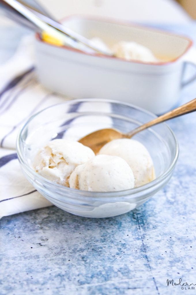 homemade vanilla bean ice cream paleo