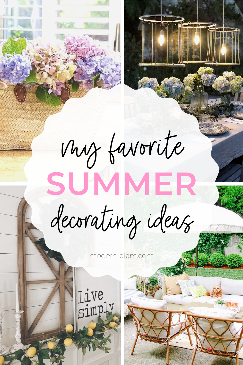 15 Summer Decorating Ideas That I Love - Modern Glam - Interiors