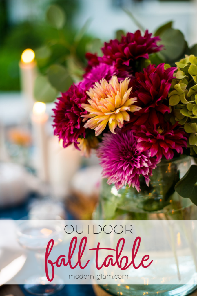 outdoor fall table decorations