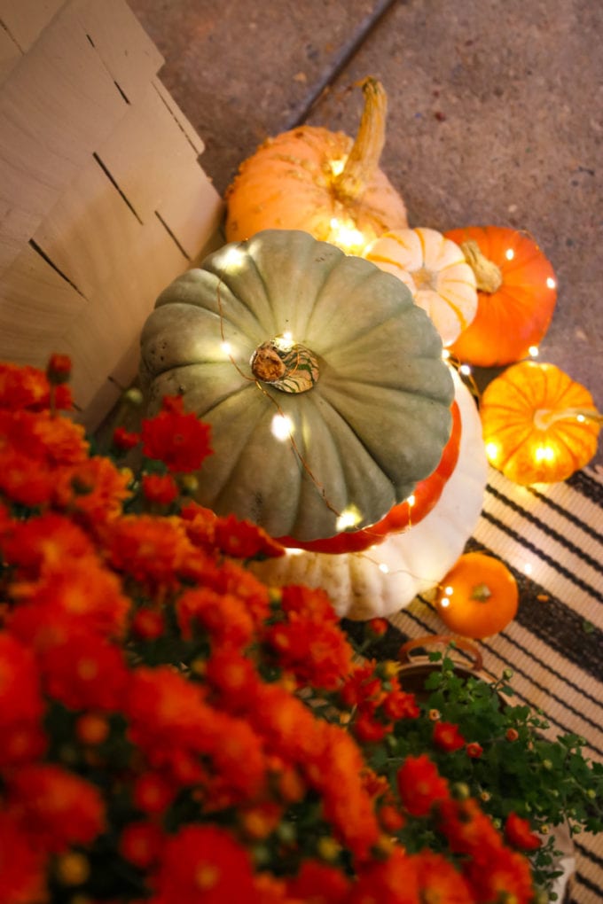 beautiful fall porch