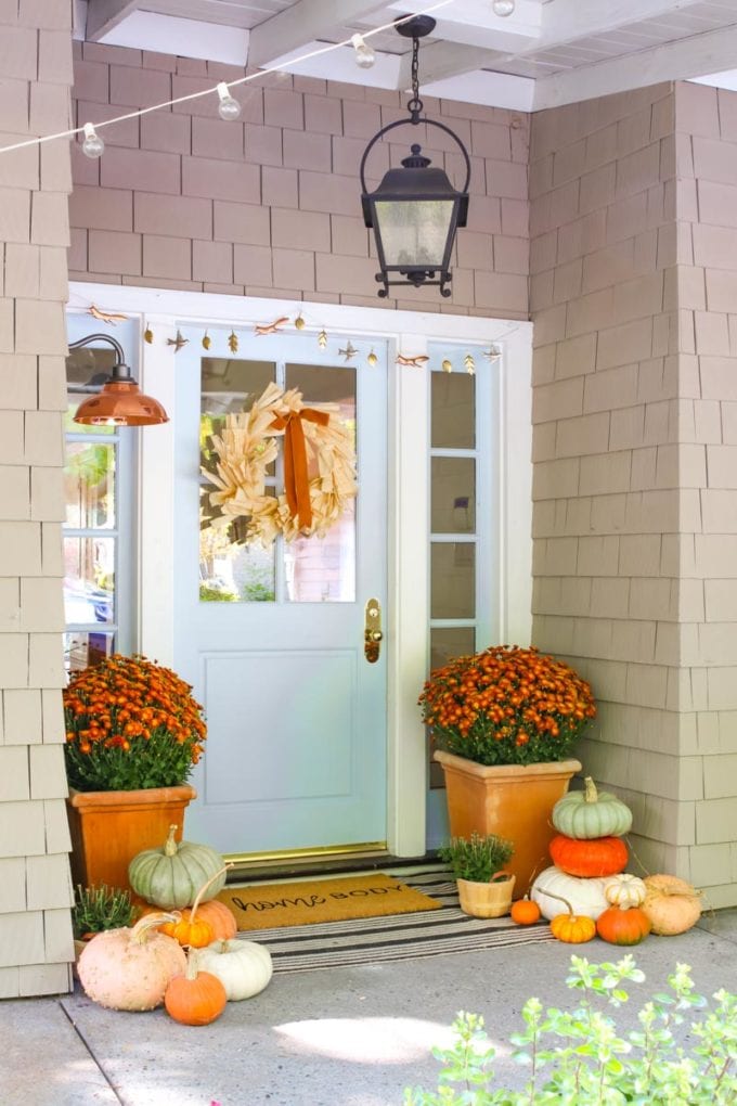 simple fall porch decor ideas