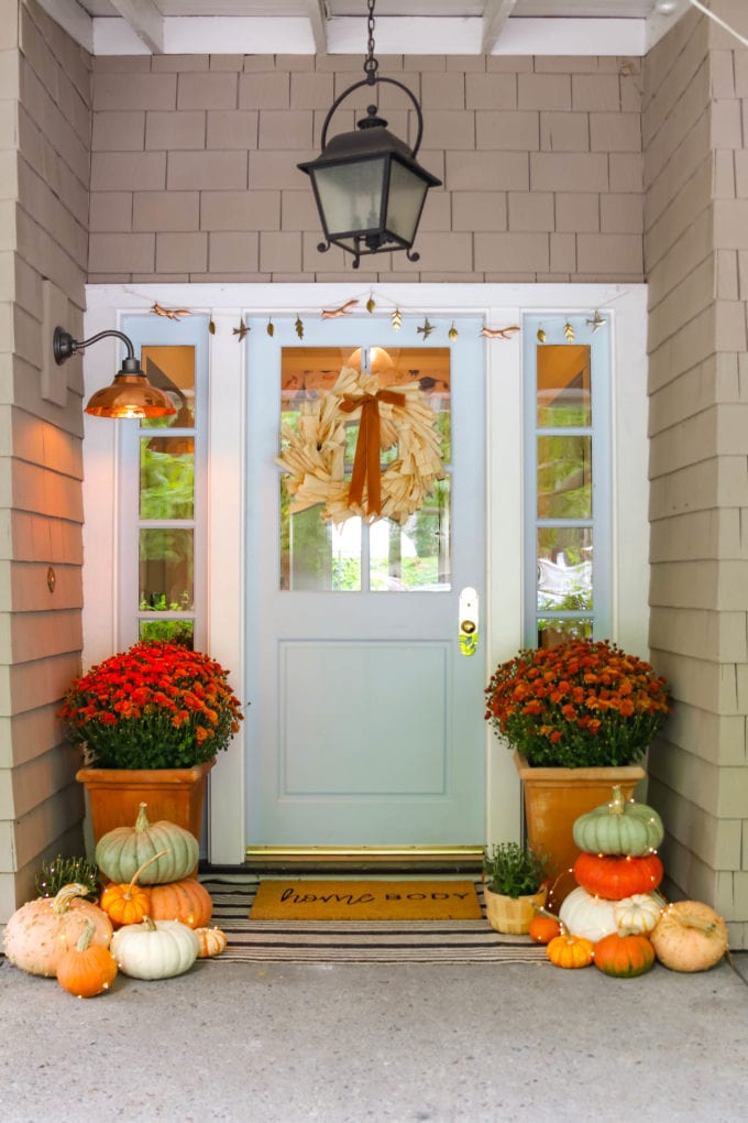 simple fall front porch