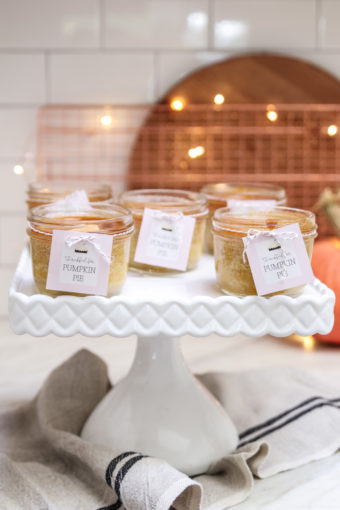 mason jar pumpkin pies