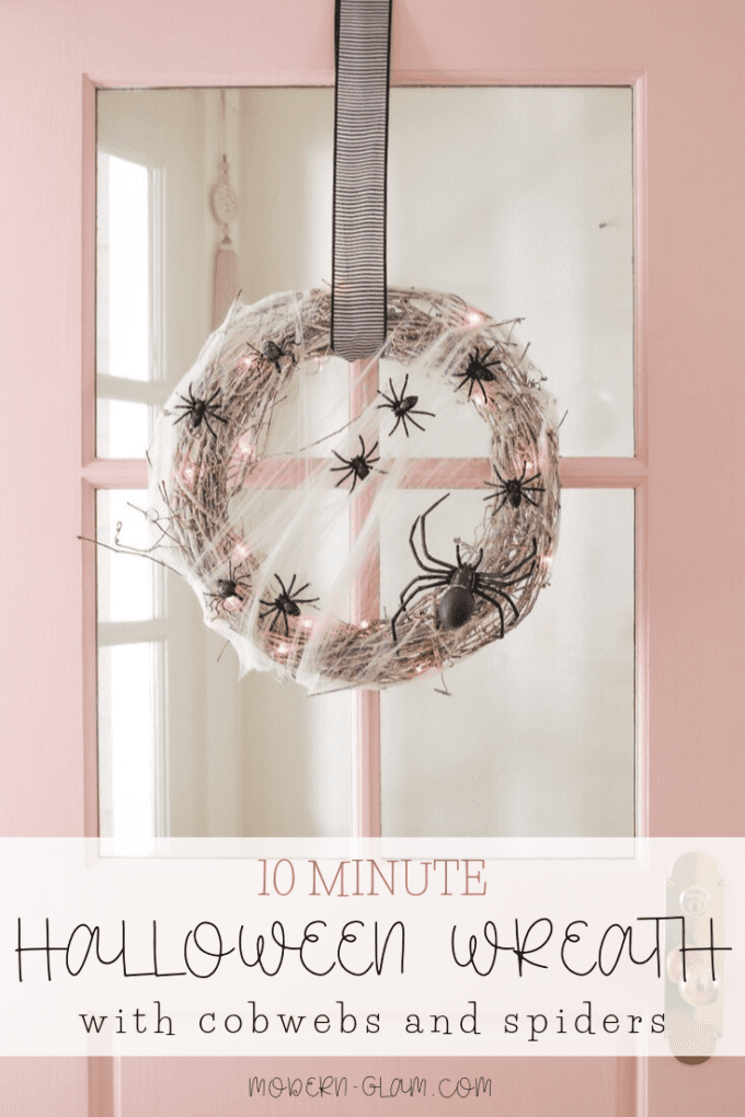 10 minute halloween wreath