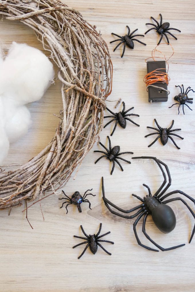 halloween wreath supplies