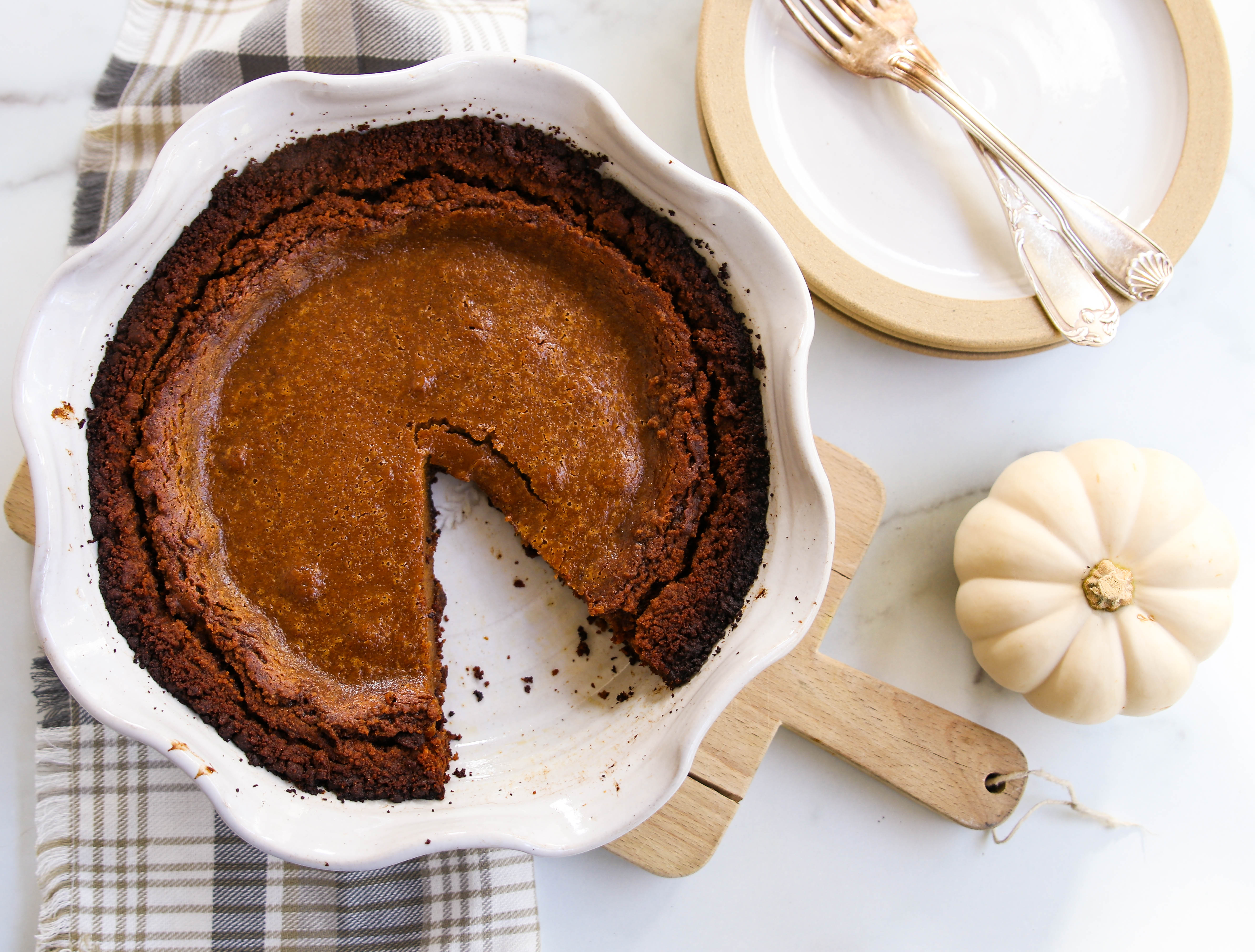 gingersnap pumpkin pie