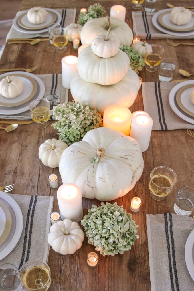 simple fall table setting