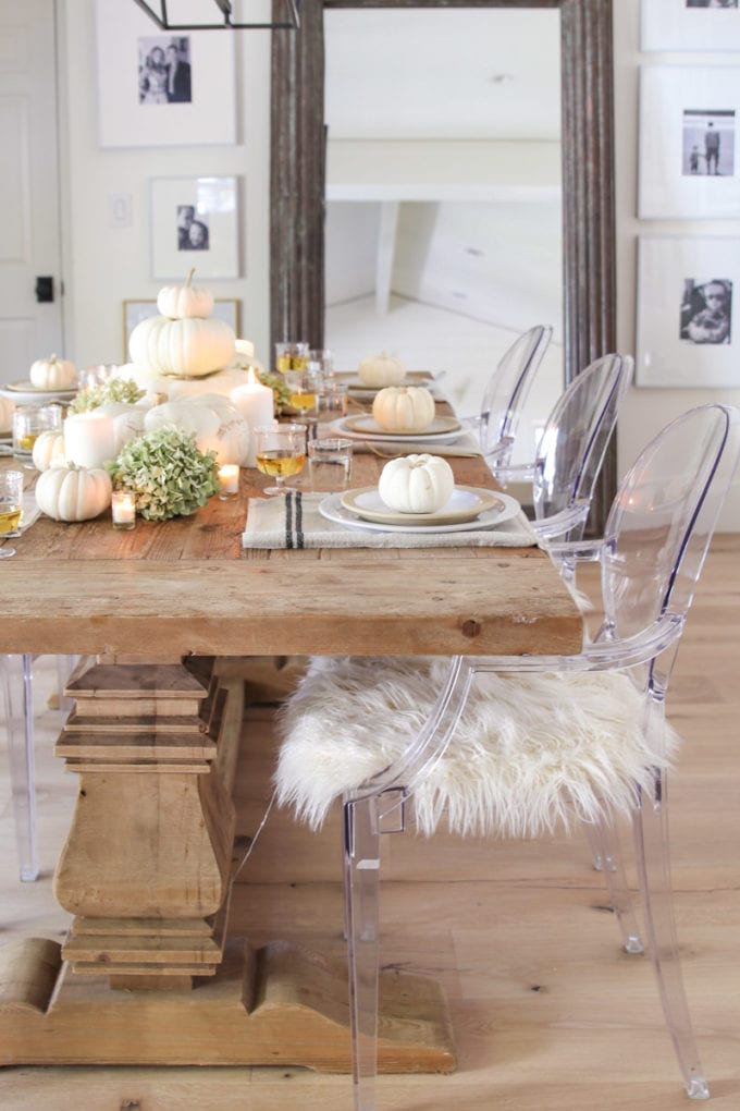 modern farmhouse table decor