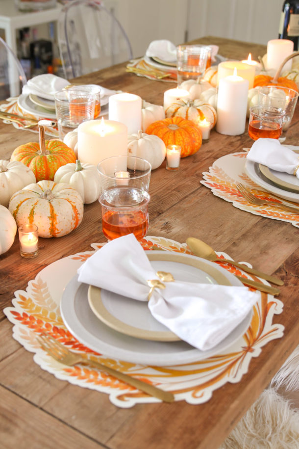 Farmhouse Thanksgiving Table Idea Modern Glam