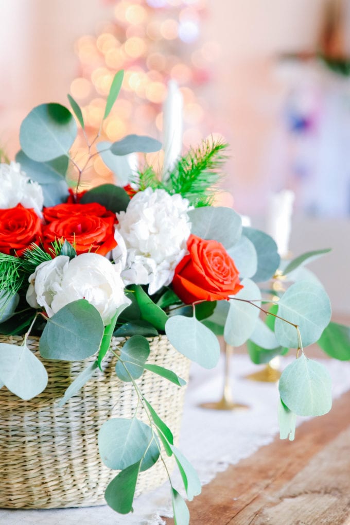 christmas flower arrangement