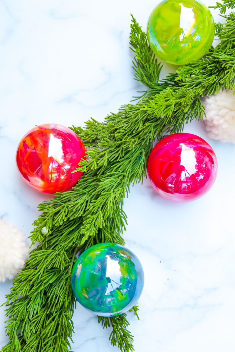 DIY melted crayon ornaments