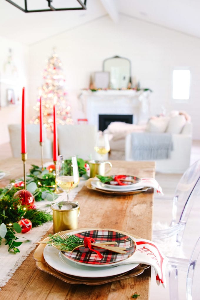 christmas table garland