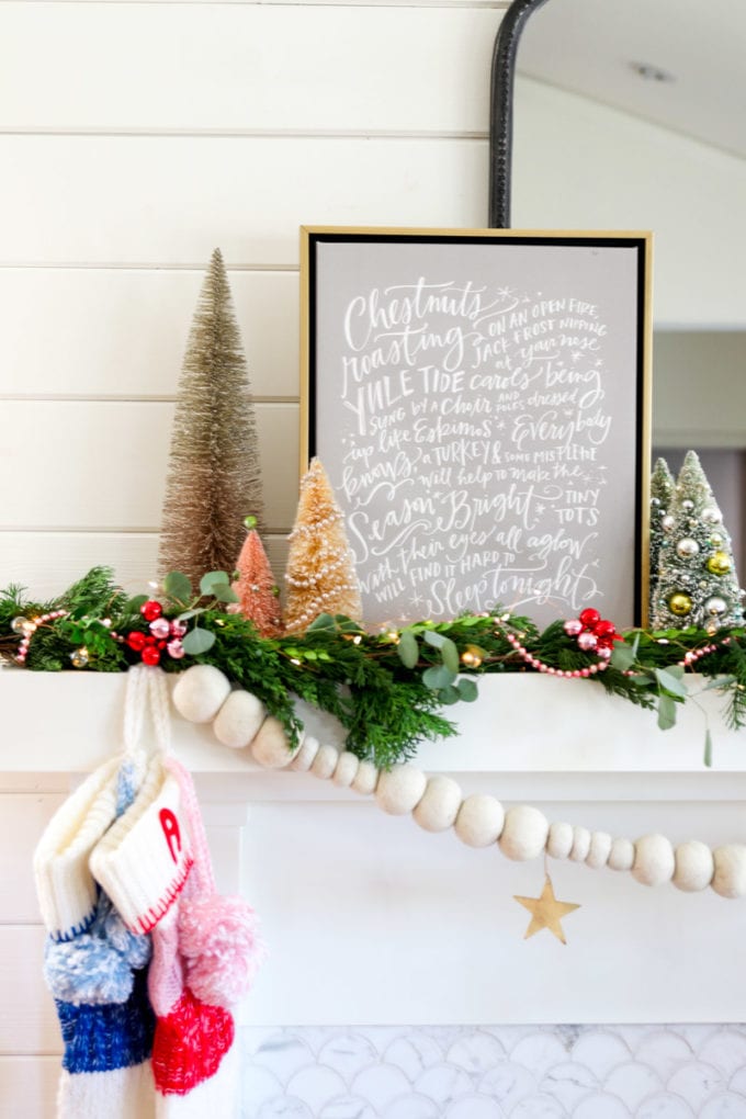 fireplace christmas decor ideas