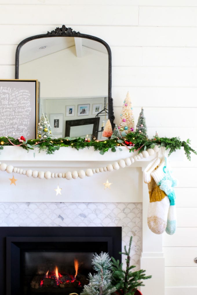 Scandinavian Christmas Mantel - Gratefully Vintage