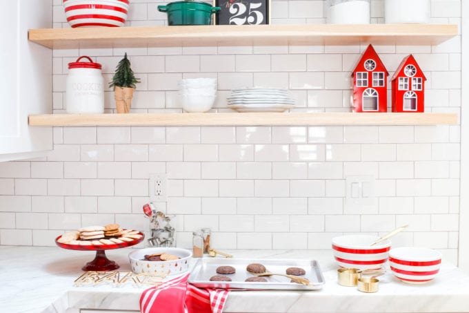 modern farmhouse christmas in the kitchen