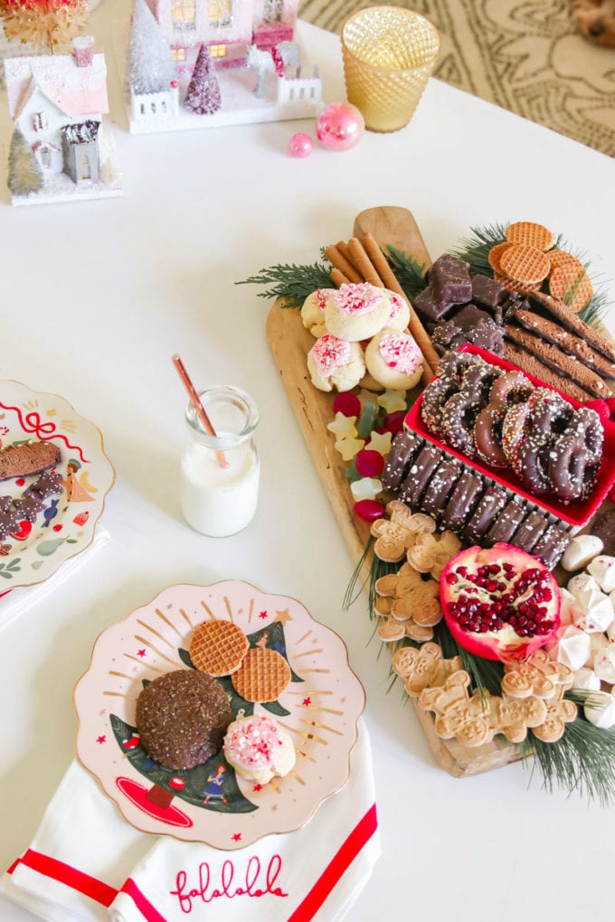 dessert board for the holidays