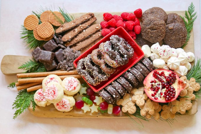 Christmas Cookie Dessert Board Modern Glam Holidays