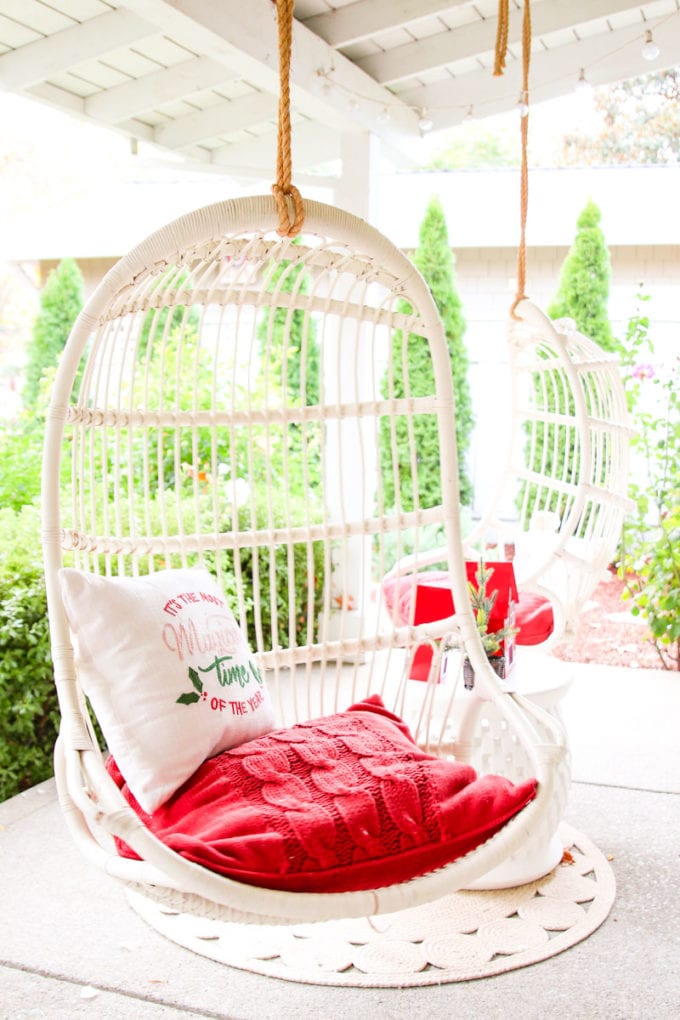 modern farmhouse christmas porch