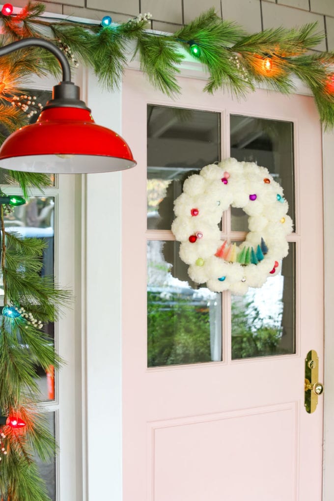 modern farmhouse christmas porch