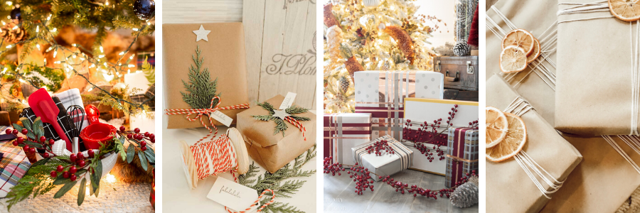 Unique Christmas Gift Wrapping on a Budget - Sanctuary Home Decor