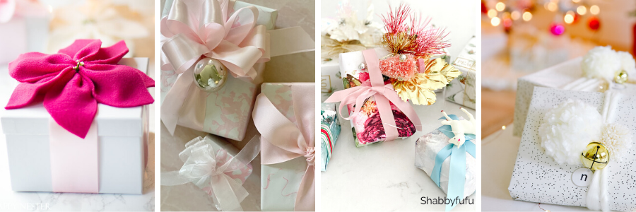 easy colorful gift wrap idea