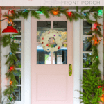 modern farmhouse christmas porch