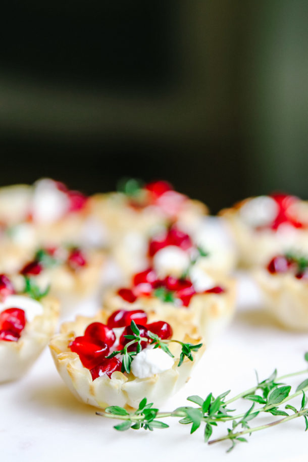 Easy Holiday Appetizer Baked Goat Cheese Bites Modern Glam