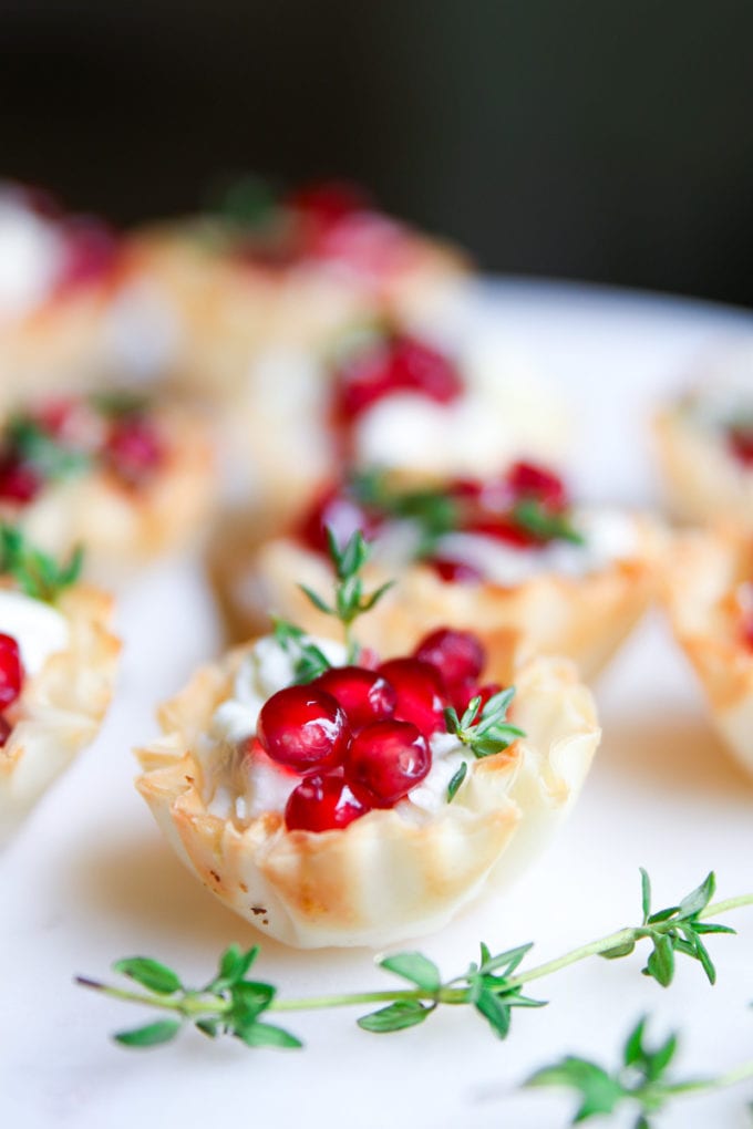 Easy Holiday Appetizer - Baked Goat Cheese Bites - Modern Glam