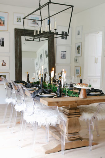 elegant new year's table