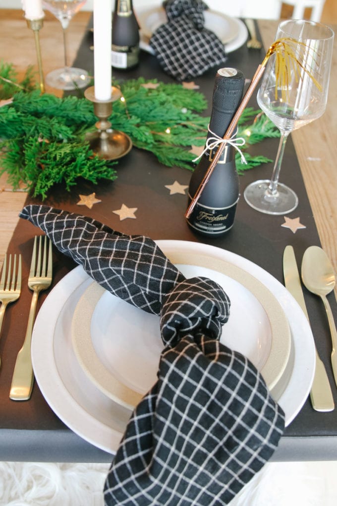 NYE place setting idea