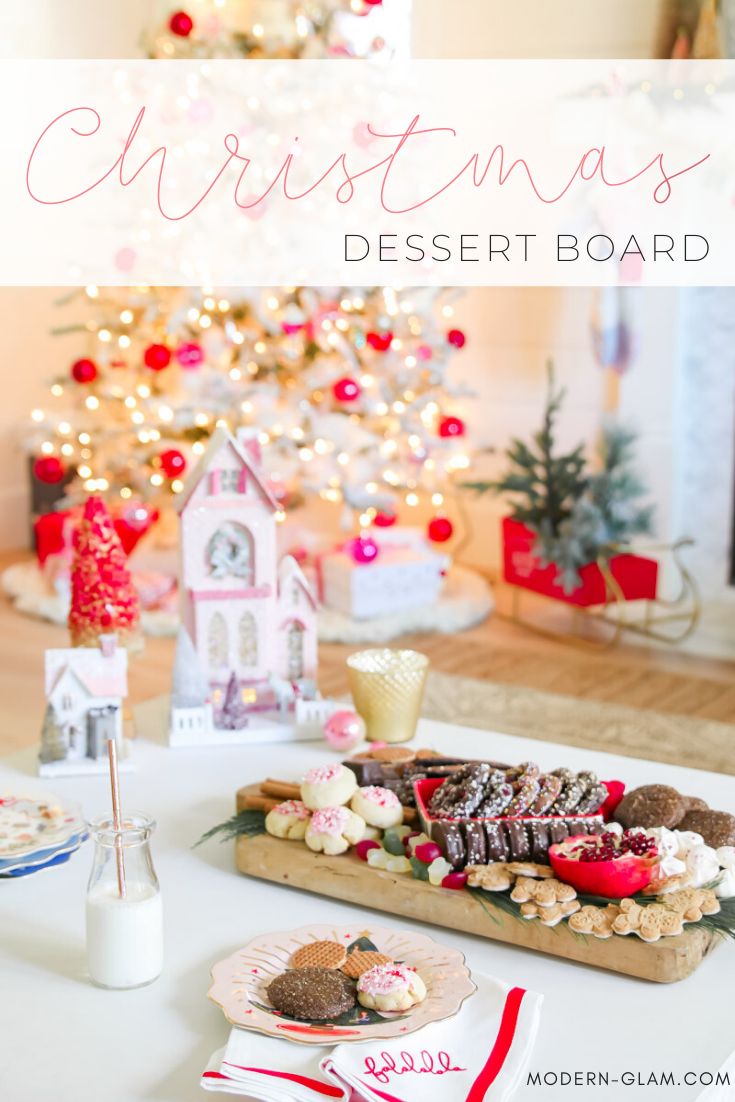 Christmas Cookie Dessert Board - Modern Glam - Holidays