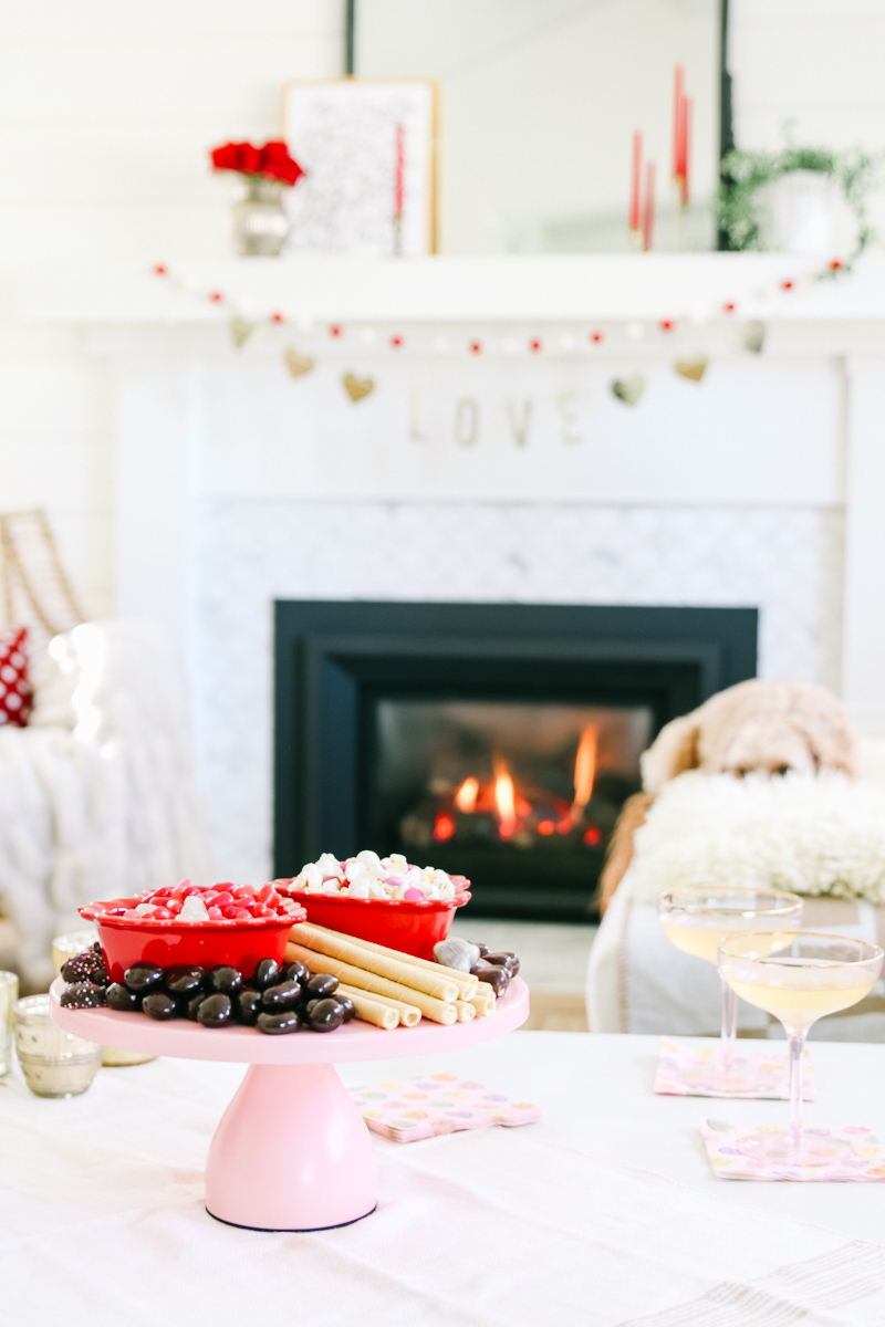 valentine's day dessert board