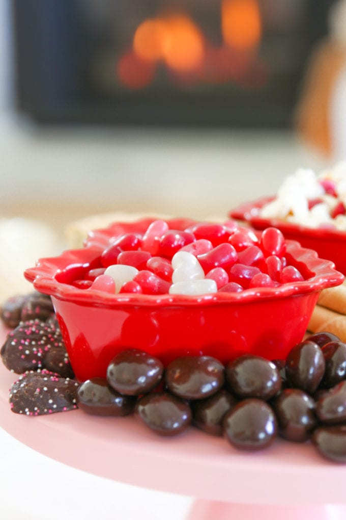 valentine's day dessert board