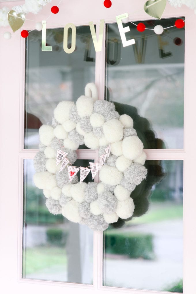 valentine's day porch decor