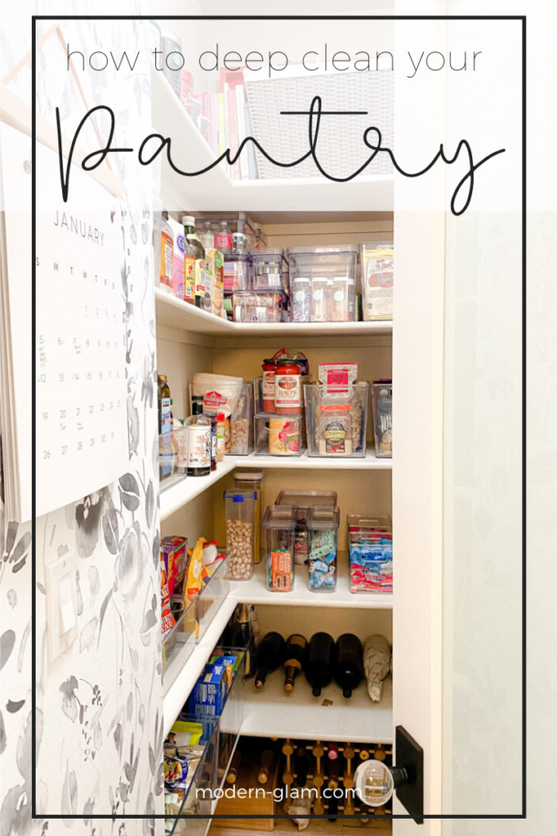Pantry Cleaning Checklist and 6 Step Guide Modern Glam