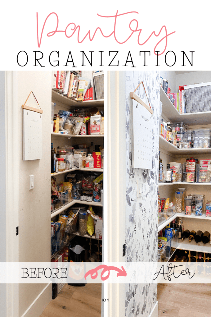 pantry organization before and after