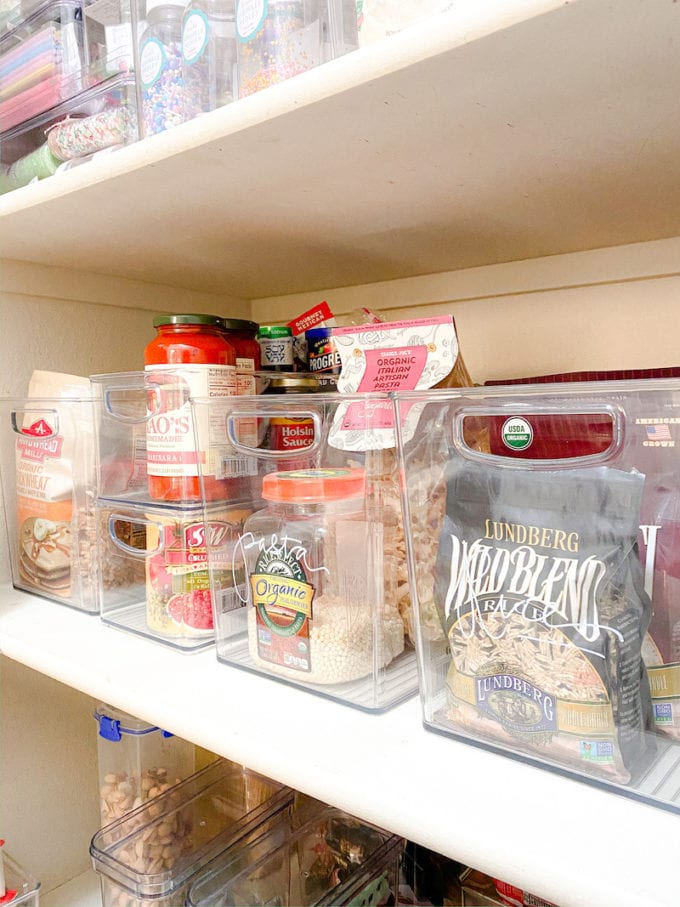 how to organize pantry items