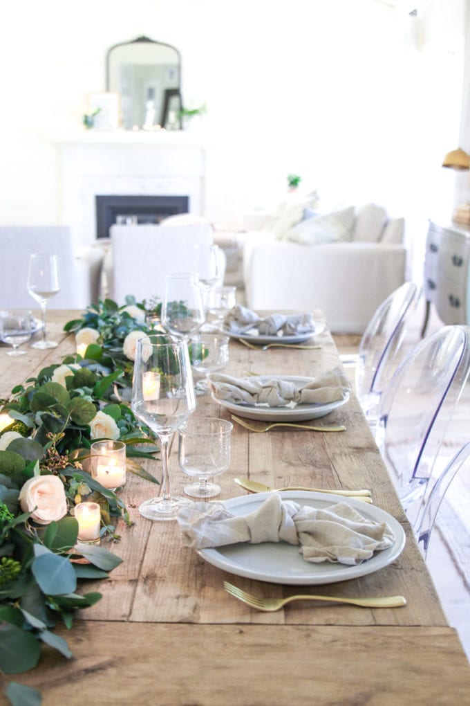 romantic spring table