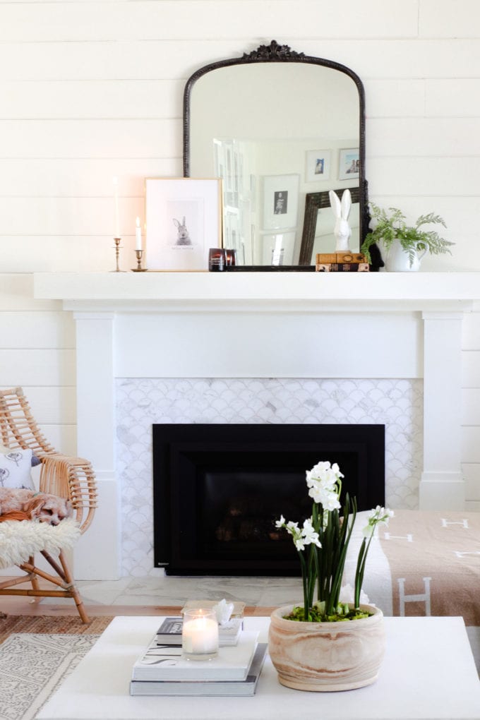 how to decorate your mantel for spring