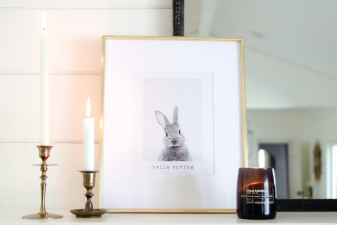 free bunny printable art