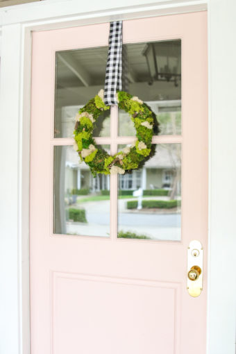 moss covered wreath