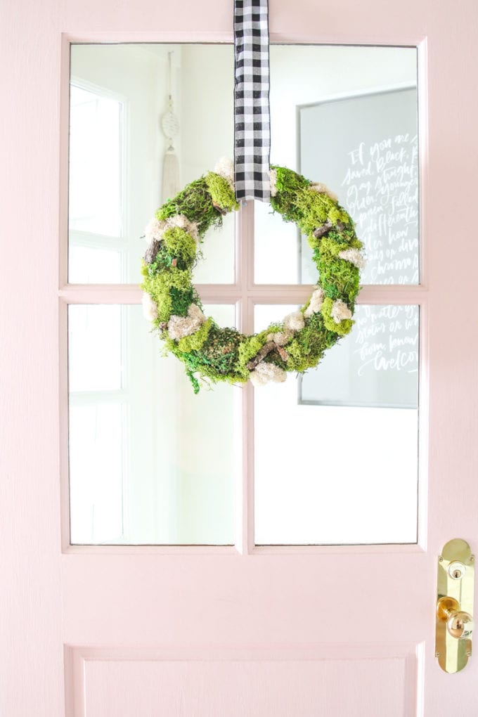 simple spring wreath