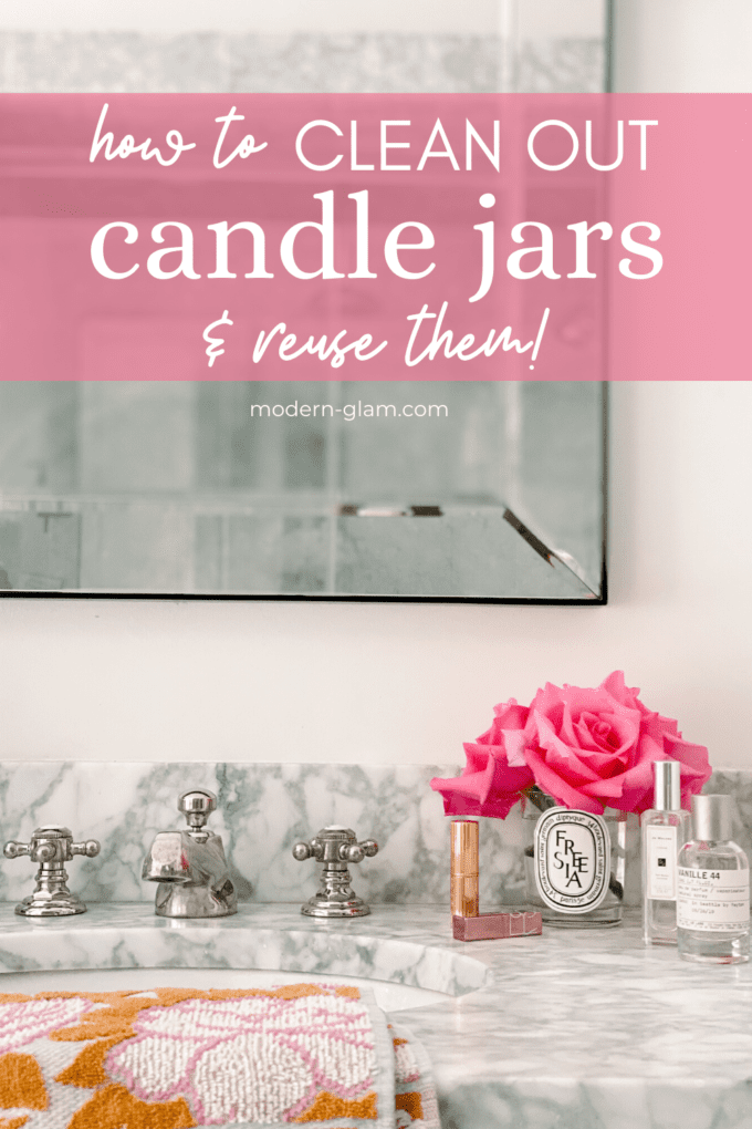 how to clean out candle jars and reuse them