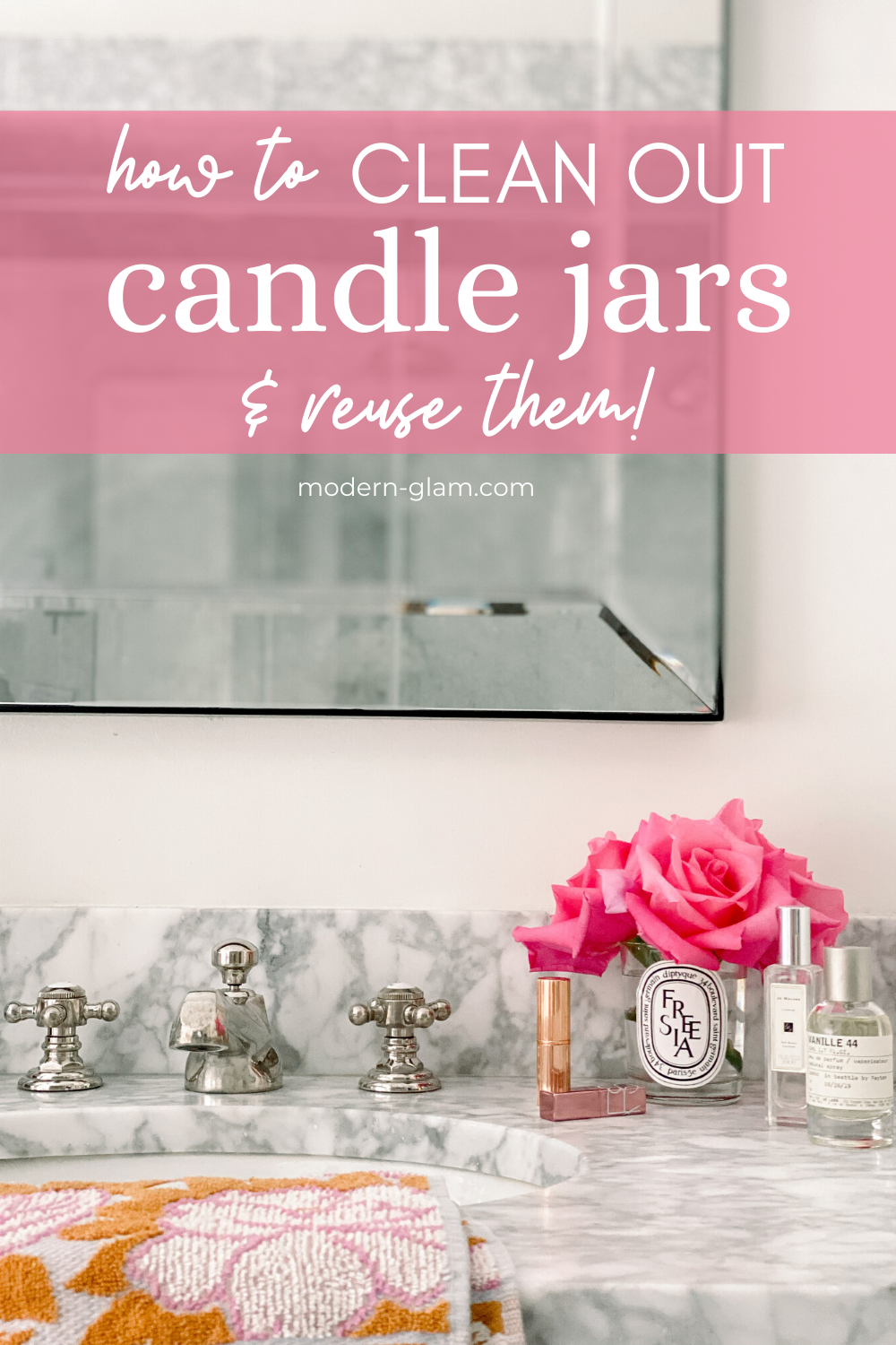 how to clean out candle jars and reuse them