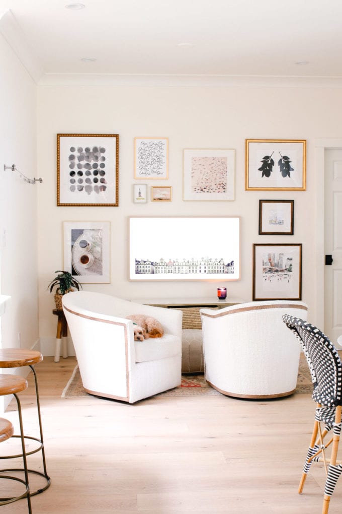 eclectic gallery wall