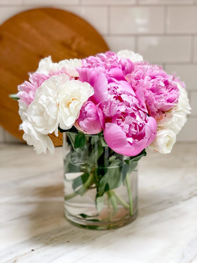 peony flower arranging tips