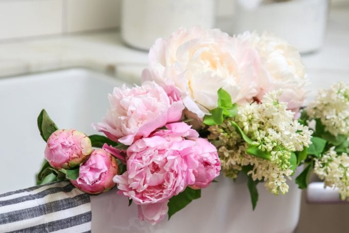 tips and tricks for peony arrangements